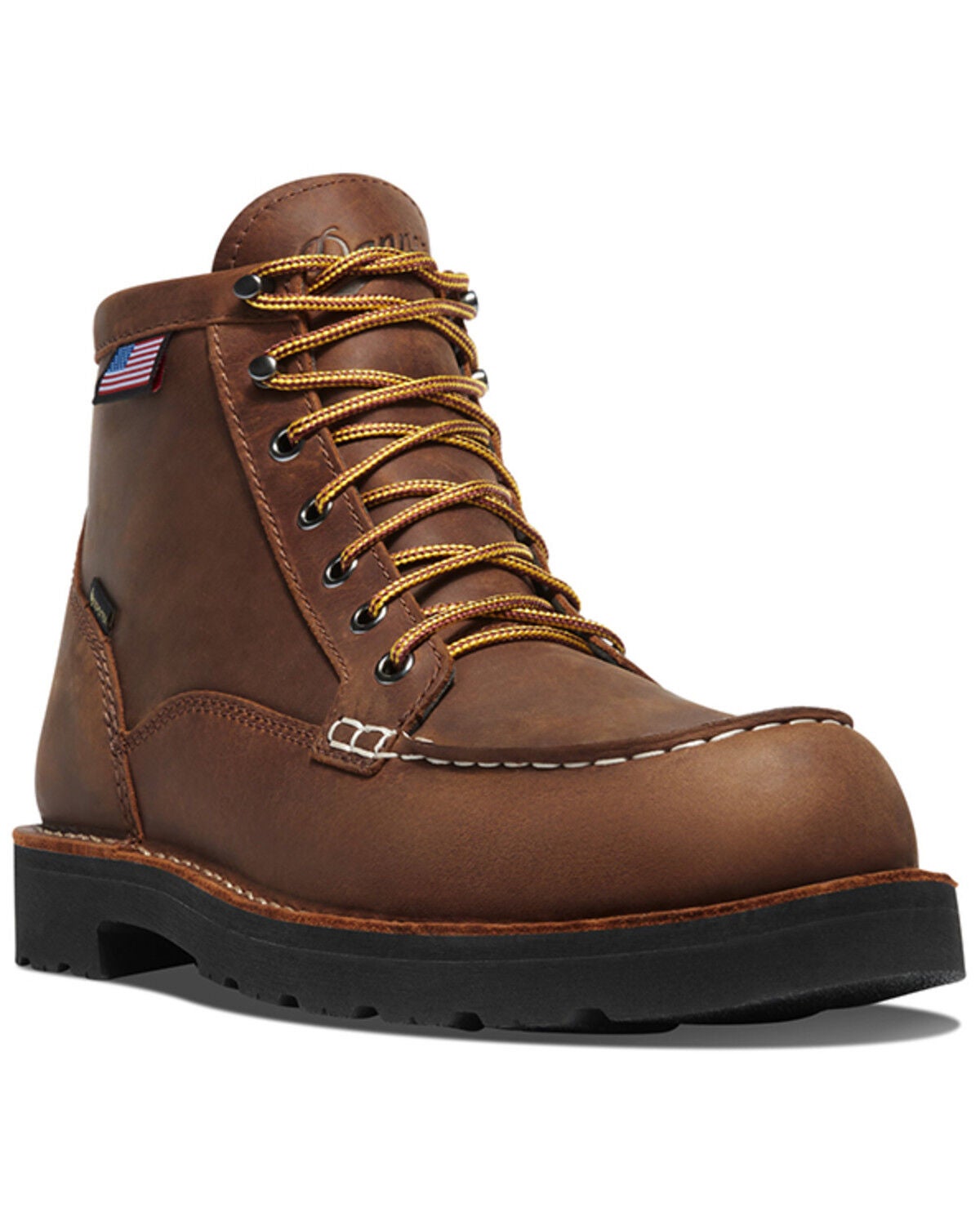 Danner Men's 6" Bull Run Moc Work Boots - Soft Toe, Tan, hi-res