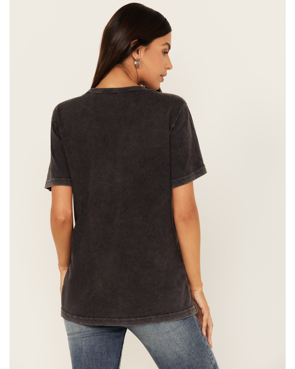 Image #4 - Idyllwind Women's Jennie Rhinestone Short Sleeve Graphic Tee, Black, hi-res