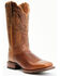 Image #1 - Dan Post Women's Embroidered Western Performance Boots - Broad Square Toe, Brown, hi-res