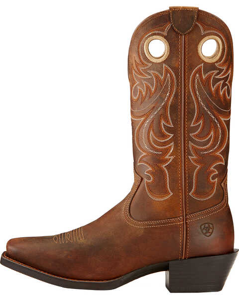 Image #2 - Ariat Men's Sport Western Performance Boots - Square Toe, Brown, hi-res