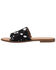 Image #3 - Dingo Women's Metallic Hairon Moo Moo Sandals, Black, hi-res