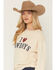 Image #3 - Shyanne Women's I Heart Cowboys Sweatshirt, Oatmeal, hi-res