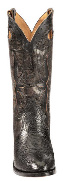 Image #4 - Boulet Men's Shoulder Western Boots - Medium Toe, Black, hi-res