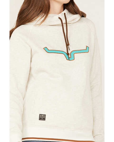Image #3 - Kimes Ranch Women's Two Scoops Logo Pullover Fleece Hoodie , Oatmeal, hi-res