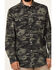Panhandle Men's Camo Print Performance Long Sleeve Pearl Snap Western Shirt , Olive, hi-res