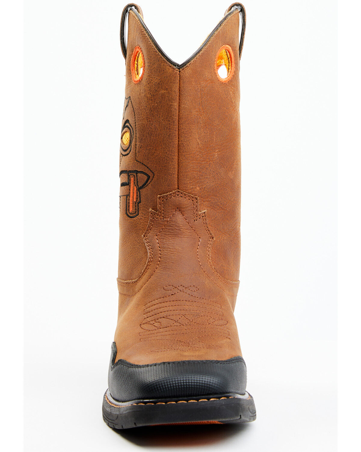 Image #4 - Cody James Boys' Skull Work Boots - Broad Square Toe, Multi, hi-res