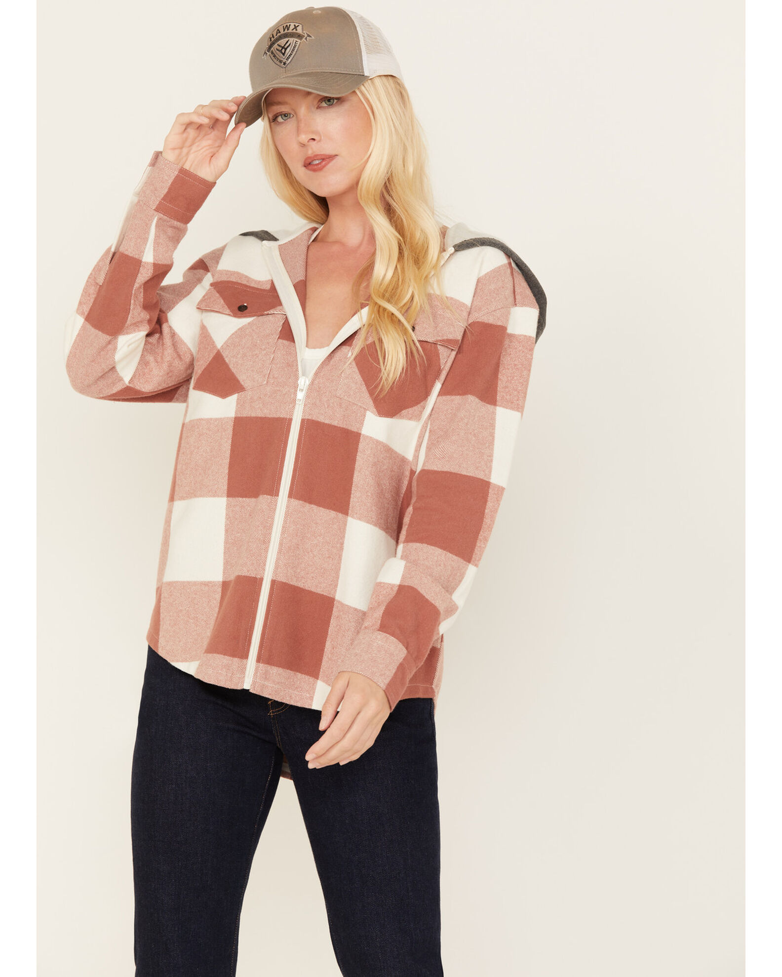 Hooded flannel womens shirt outlet