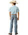 Image #1 - Ariat Boys' B4 Jones Light Wash Relaxed Bootcut Stretch Denim Jeans, Light Wash, hi-res