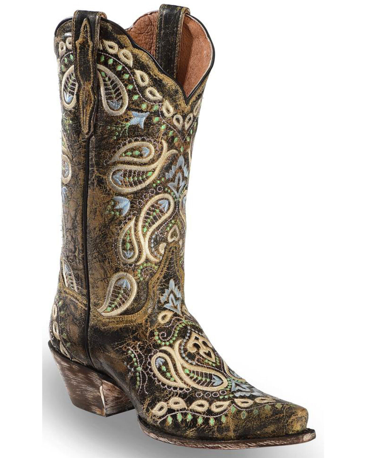 embroidered western boots
