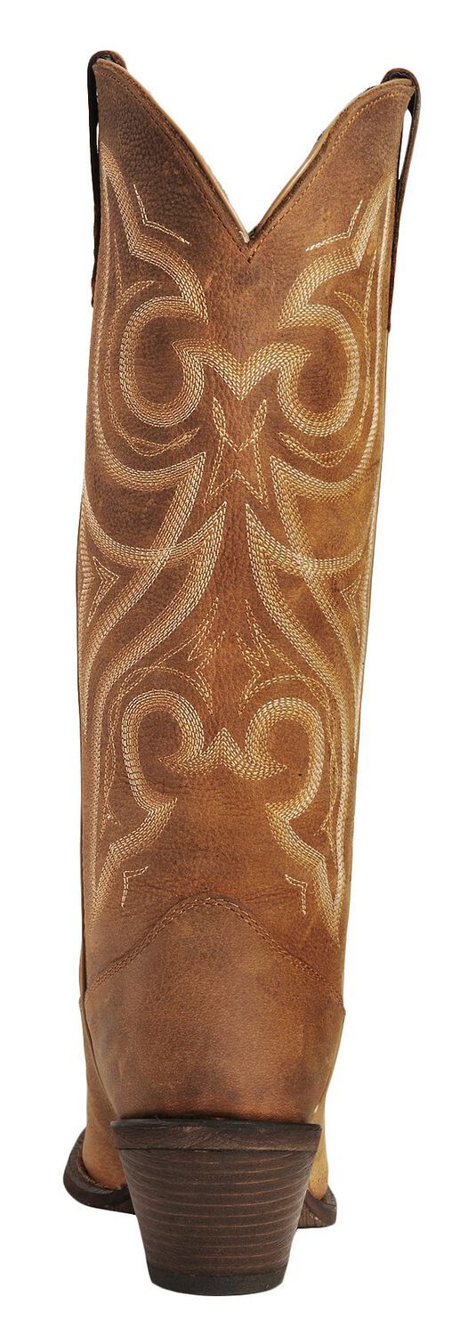 Image #7 - Crush by Durango Women's Jealousy Western Boots - Square Toe, Cognac, hi-res
