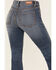 Image #4 - Shyanne Women's Sand Palm Medium Wash Mid Rise Stretch Flare Jeans , Medium Wash, hi-res