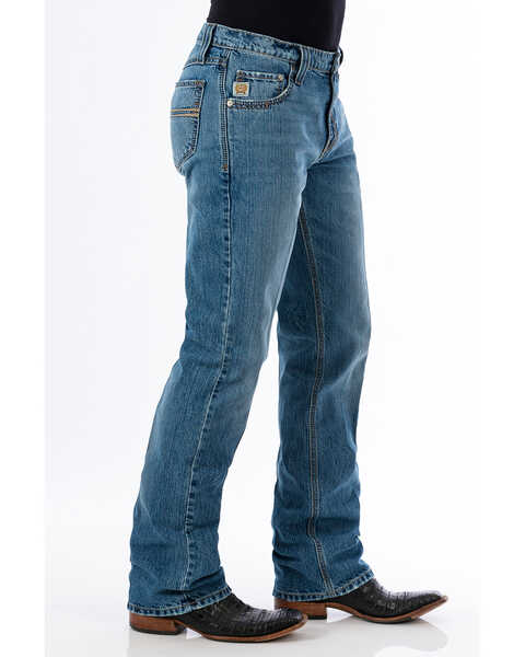 Image #2 - Cinch Men's Carter 2.0 Light Stonewash Relaxed Fit Bootcut Jeans , Indigo, hi-res