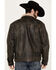 Image #4 - Cripple Creek Men's Sherpa Lined Leather Jacket, , hi-res