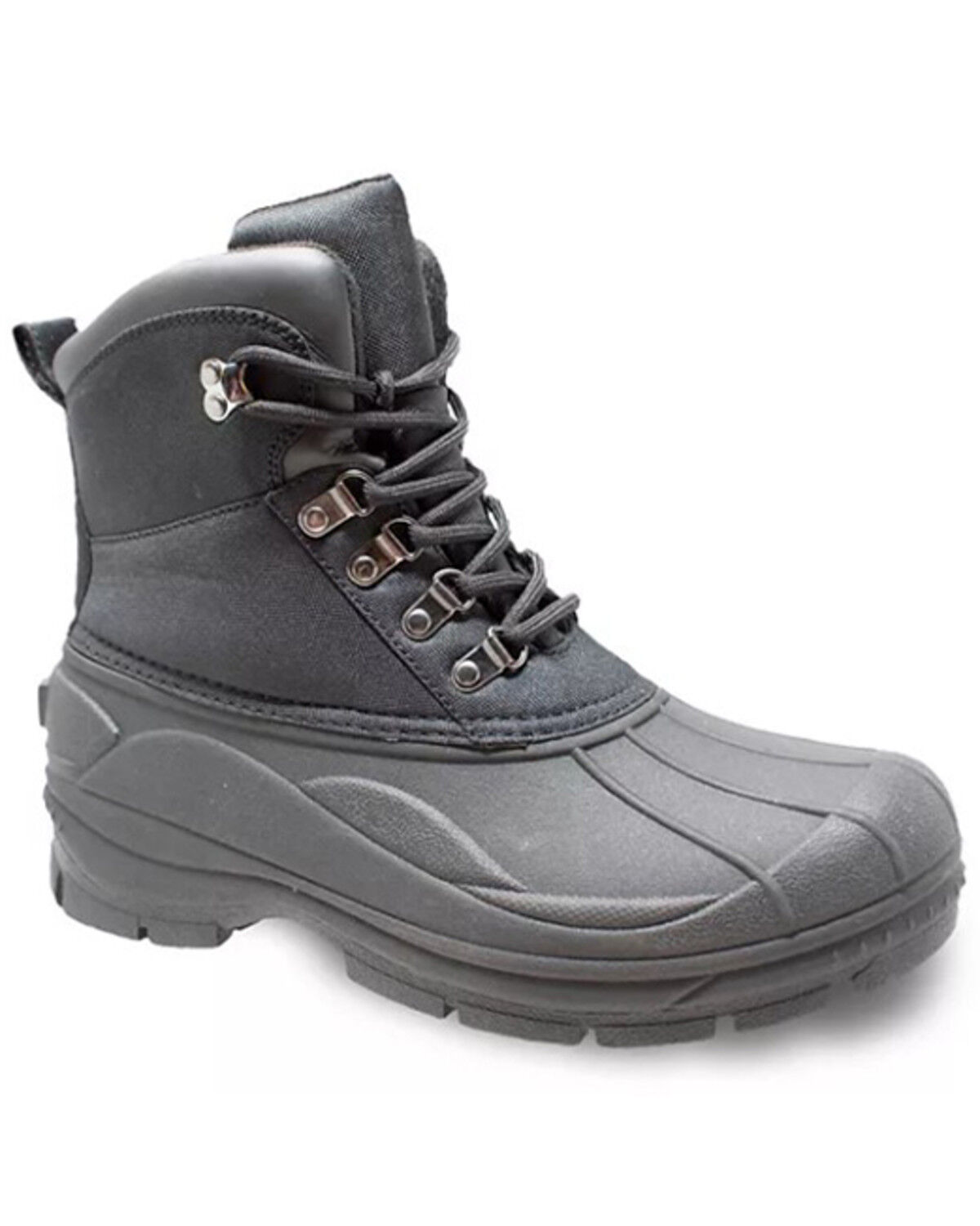 Image #1 - Winter Tecs Men's Nylon Winter Boots - Round Toe, Black, hi-res