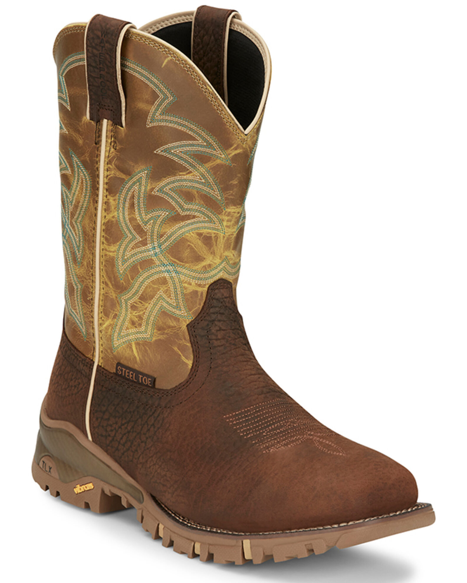 Tony lama pull on work boots deals