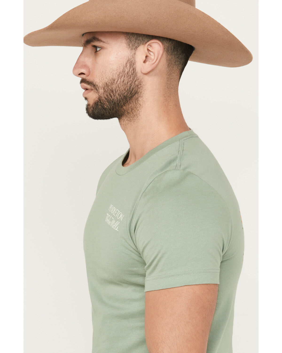 Image #3 - Pendleton Men's Geo Print Logo Short Sleeve Graphic T-Shirt, Sage, hi-res