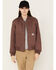 Image #1 - Ariat Women's Rebar Duracanvas Bomber Jacket, Beige, hi-res