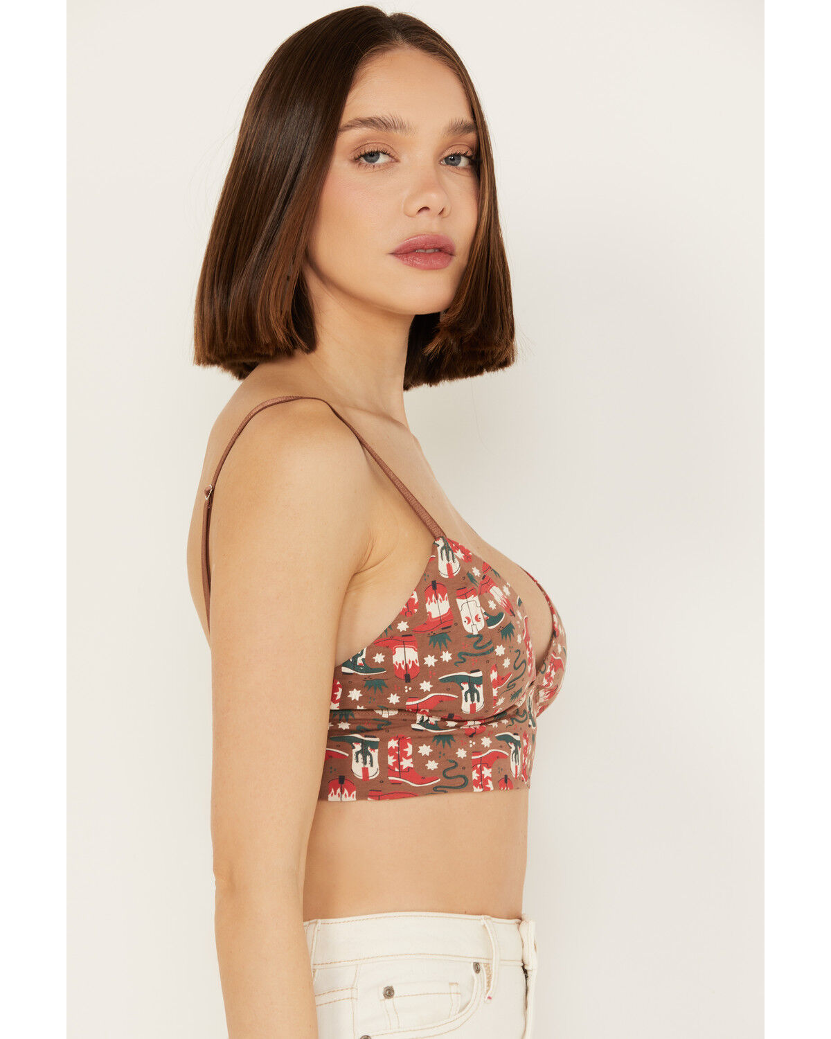 Image #2 - Discreture Women's Longline Bralette, Multi, hi-res