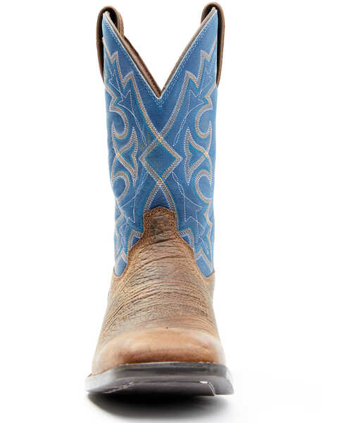 Image #4 - Durango Men's Brown Westward Western Performance Boots - Broad Square Toe, Brown, hi-res