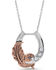 Montana Silversmiths Women's Natural Luck Horseshoe Necklace, Silver, hi-res