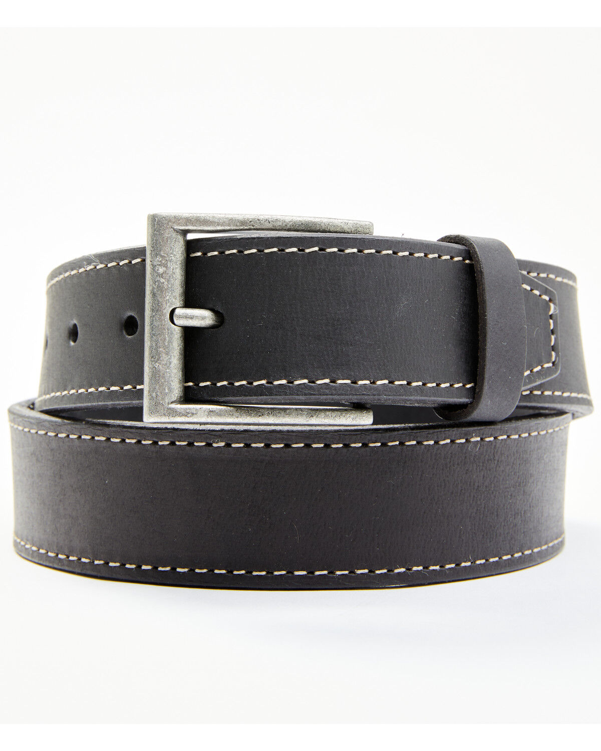 Image #1 - Hawx Men's Contrast Stitch Work Belt, Black, hi-res