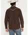 Image #4 - Moonshine Spirit&reg; Men's Front Stage Embroidered Solid Long Sleeve Snap Western Shirt, Dark Brown, hi-res