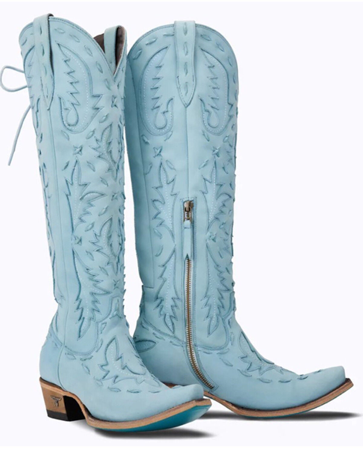 Lane Women's Reverie Tall Western Boots - Snip Toe, Blue, hi-res