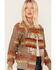 Image #2 - Pendleton Women's Mixed Print Western Jacquard Bomber Jacket, , hi-res