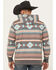 Image #4 - Rock & Roll Denim Men's Southwestern Print Hooded Sweatshirt, Grey, hi-res