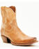 Image #1 - Cleo + Wolf Women's Fern Western Booties - Square Toe, Tan, hi-res