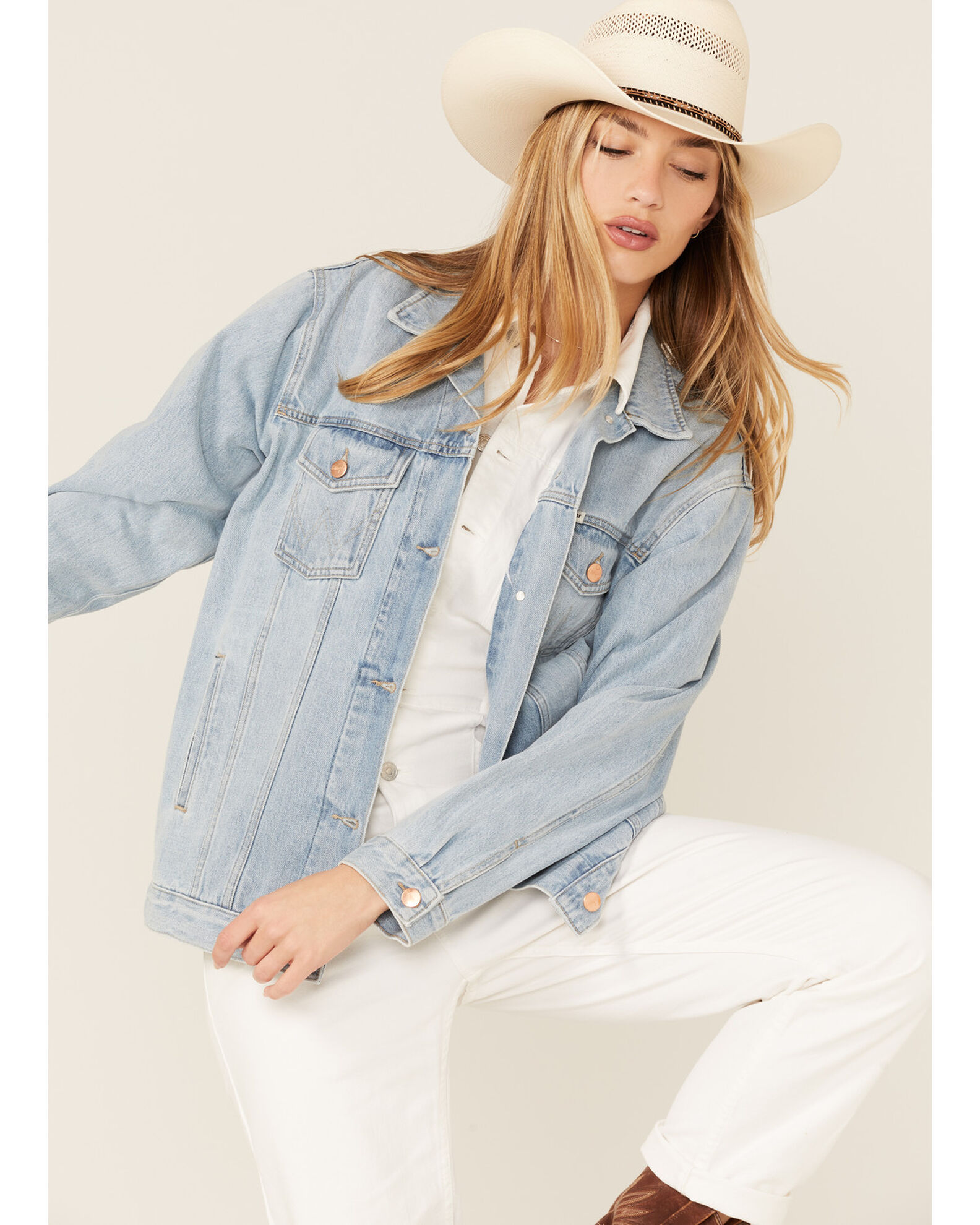 White store wrangler jacket