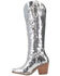 Image #3 - Dingo Women's Sequin Dance Hall Queen Tall Western Boots - Snip Toe, Silver, hi-res
