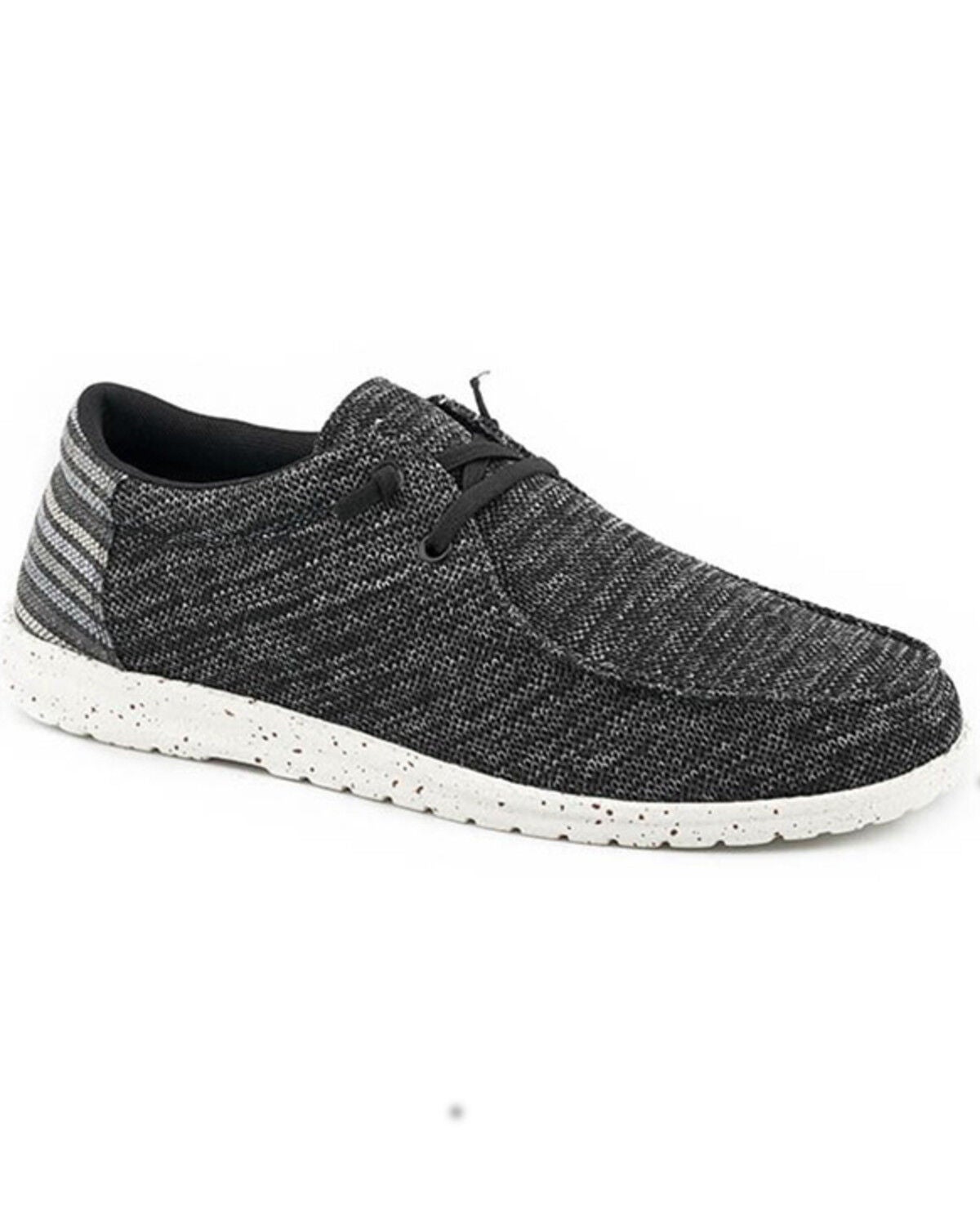 Roper Men's Hang Loose Low Casual Chukka Shoes - Moc Toe, Black, hi-res