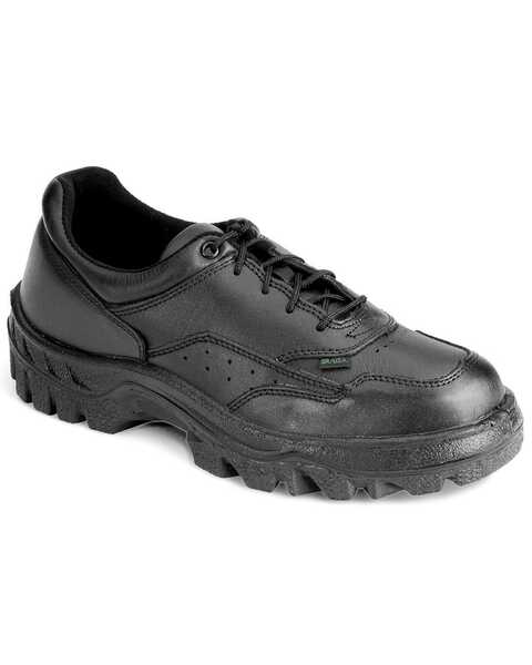 Rocky Men's TMC Duty Shoes USPS Approved - Round Toe, Black, hi-res