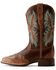 Image #2 - Ariat Women's Bryce Canyon Floral Embossed Western Boots - Square Toe, Brown, hi-res