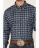 Image #3 - Cody James Core Men's Wicker Small Plaid Long Sleeve Button Down Western Shirt, Blue, hi-res