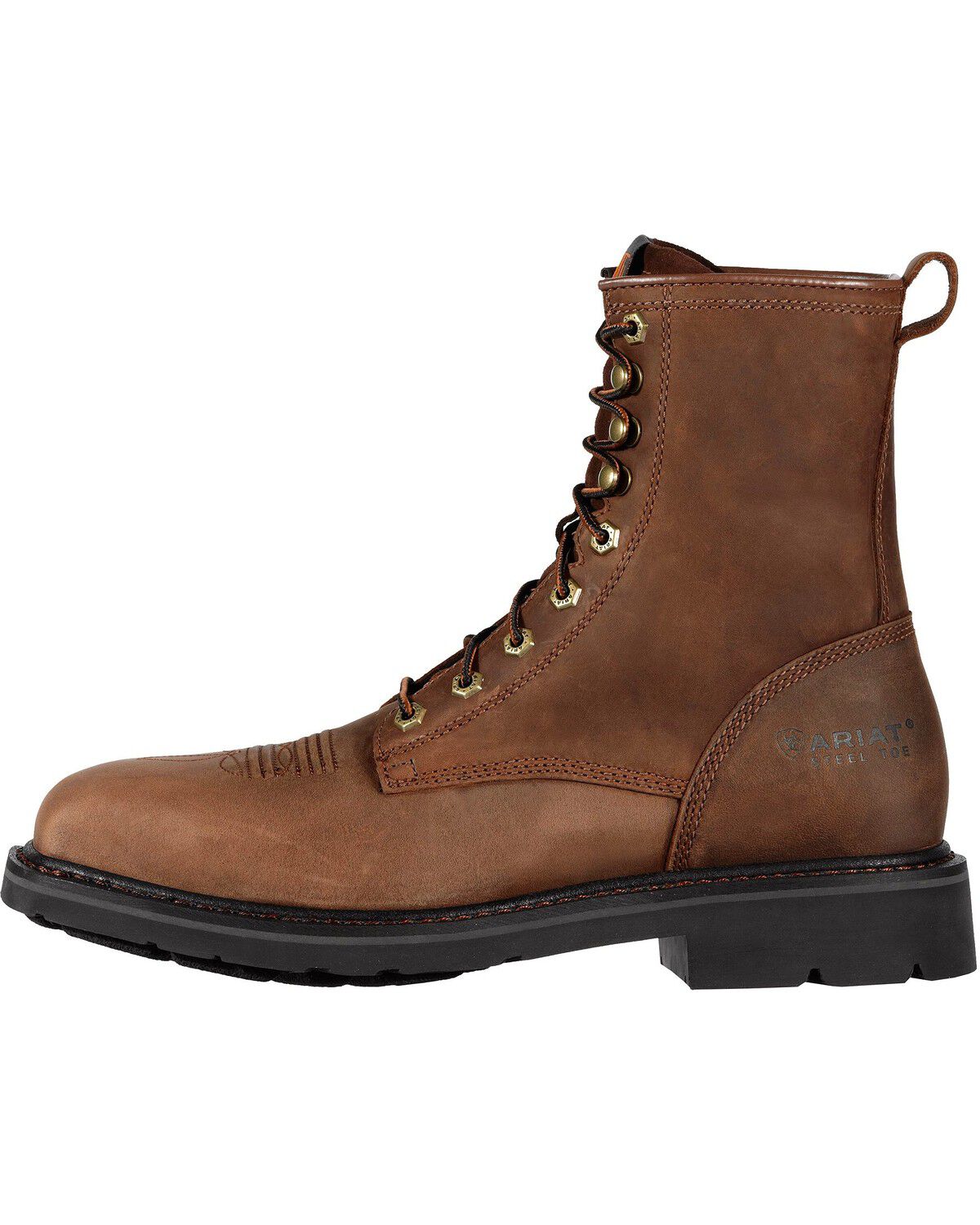 steel toe lace up boots