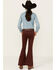 Image #3 - Shyanne Girls' Pull-on Stretch Flare Jeans , Mahogany, hi-res