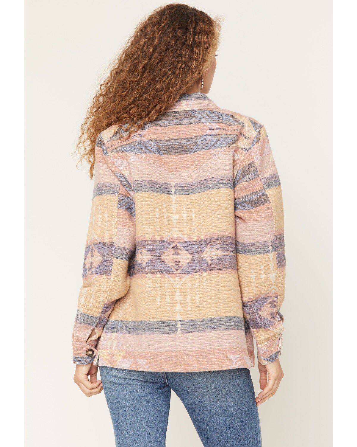 Image #4 - Idyllwind Women's Stillwater Southwestern Print Button-Down Shacket, Cream, hi-res