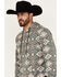 Image #2 - Rock & Roll Denim Men's Southwestern Print Hooded Sweatshirt, Brown, hi-res