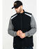 Image #1 - Hawx Men's Black Reflective Softshell Moto Work Vest - Tall, Black, hi-res