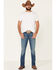 Wrangler Retro Men's Starry Night Stretch Slim Bootcut Jeans - Long , Blue, hi-res
