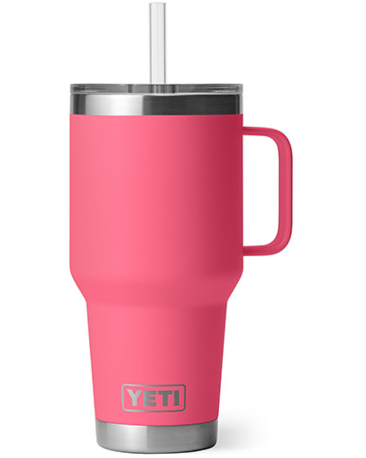Image #1 - YETI Rambler® Straw Lid 35oz Travel Mug, Bright Pink, hi-res