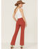 Image #4 - Sneak Peek Women's High Rise Bootcut Jeans, Rust Copper, hi-res