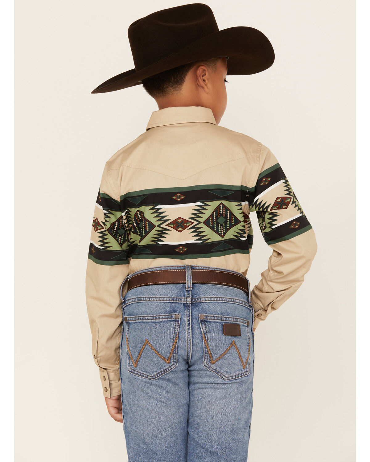 Image #4 - Cody James Boys' Plaid Print Long Sleeve snap Western Shirt, , hi-res