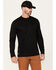 Image #1 - Hawx Men's Midweight Base Layer Long Sleeve Top - Tall, Black, hi-res