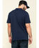 Hawx Men's Navy Miller Pique Short Sleeve Work Polo Shirt , Navy, hi-res