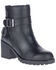 Image #1 - Harley Davidson Women's Lalanne Double Strap Moto Boots - Round Toe, Black, hi-res