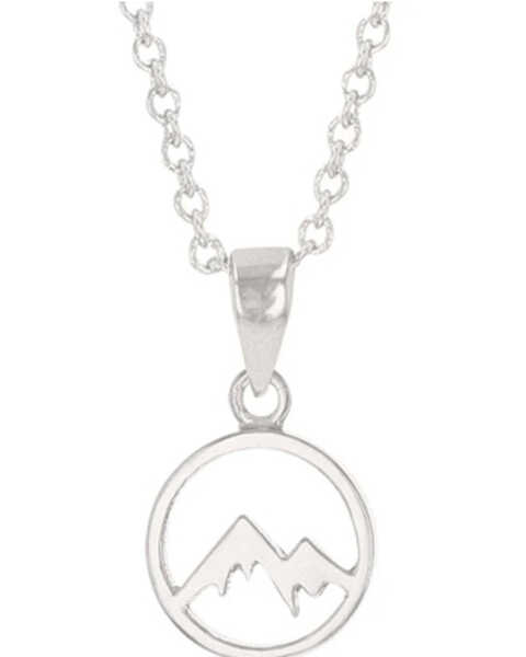 Image #2 - Montana Silversmiths Women's Mountain Majesty Charm Necklace, Silver, hi-res