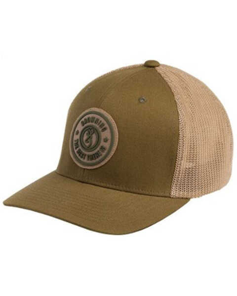 Browning Men's (S-M) Dusted Loden Embroidered Circle Logo Patch Mesh-Back Ball Cap , Brown, hi-res